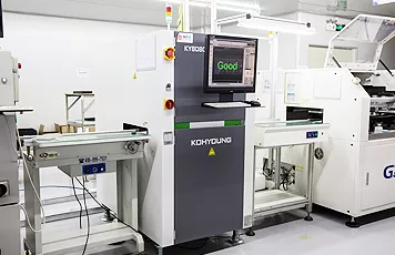 The 3DSPI solder paste detector from South Korea was introduced to detect the height, area, volume, displacement and other aspects of tin dots in 3D to avoid problems such as less tin, more tin, missing printing, etc. in smt processing and ensure the accuracy of solder paste printing